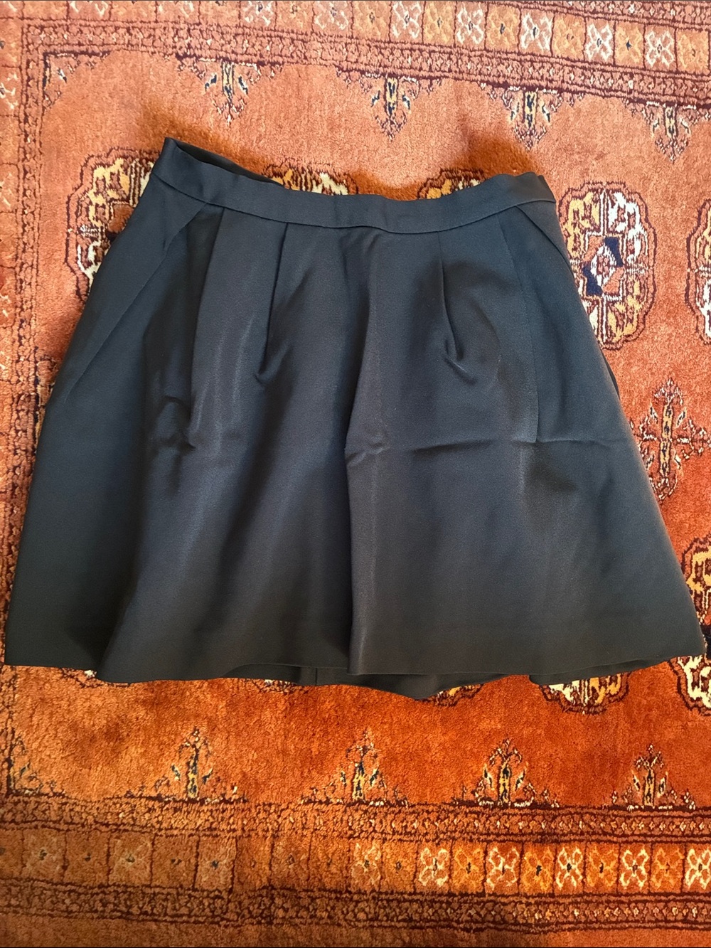 Pink Tartan Black pleated Skirt